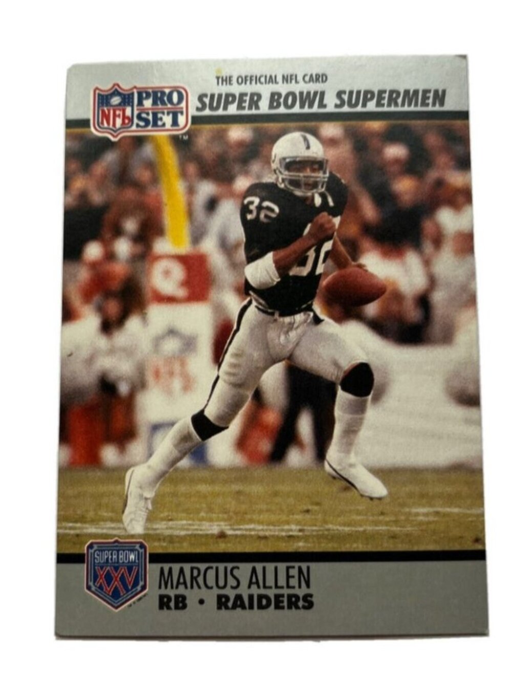Marcus Allen Super Bowl XXV Pro Set NFL Official Trading Card